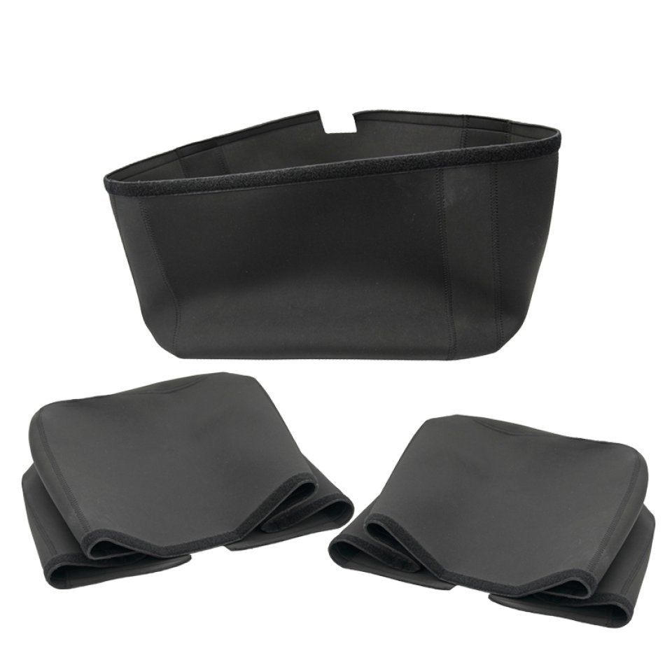 Revestimientos interiores de neopreno para bolsas de aluminio Atlas 39L + 32L (lado del silenciador) + Forro interior de neopreno para baúl superior Atlas 44L