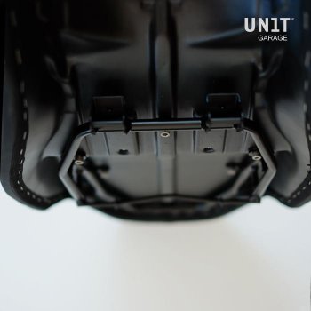 Sillín largo negro / naranja