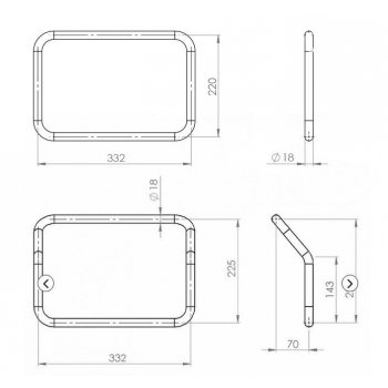 Bastidores de alforjas de aluminio Atlas Yamaha Ténéré 700