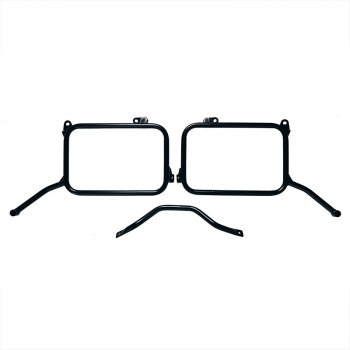 Portaequipajes de aluminio para Royal Enfield Himalayan 450 con escape OEM (a partir de 2024)