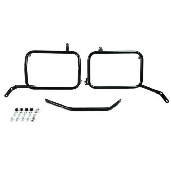 Marco de bolsa de aluminio Moto Guzzi V85TT Negro
