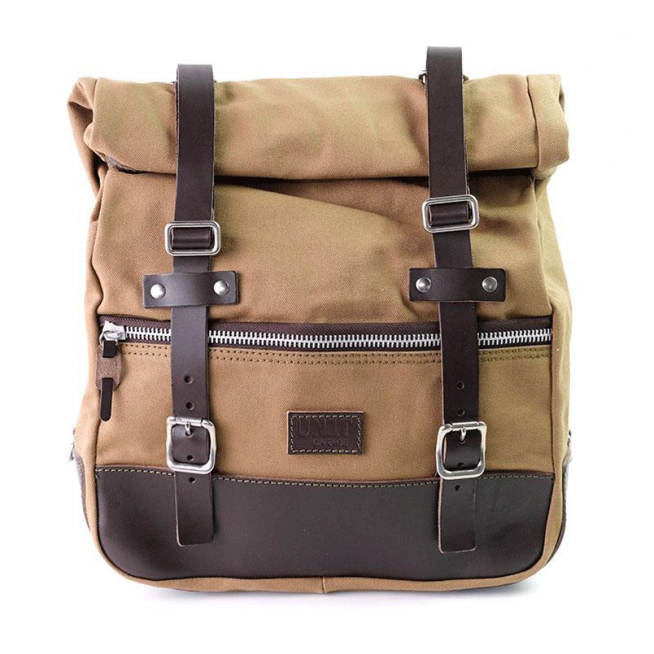 Una alforja de lona universal